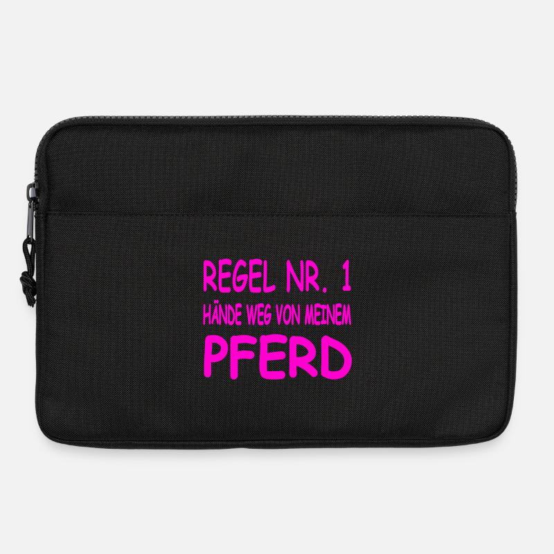Pferde - Laptoptasche 13" - Schwarz