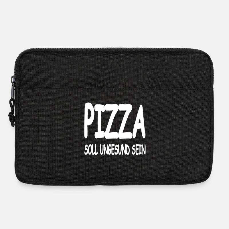 Pizza - Laptoptasche 13" - Schwarz