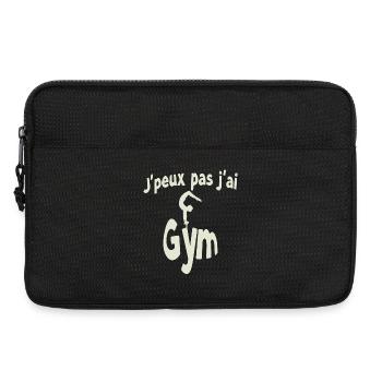 J'peux pas j'ai Gym - Sacoche pour ordinateur portable 13 pouces - noir - Devant