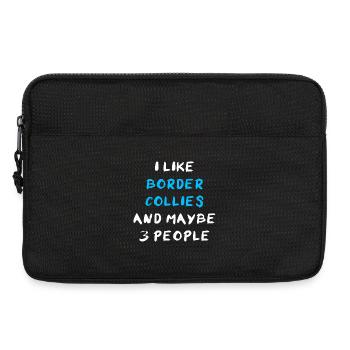 Border Collie - Laptop bag 13" - black - Front