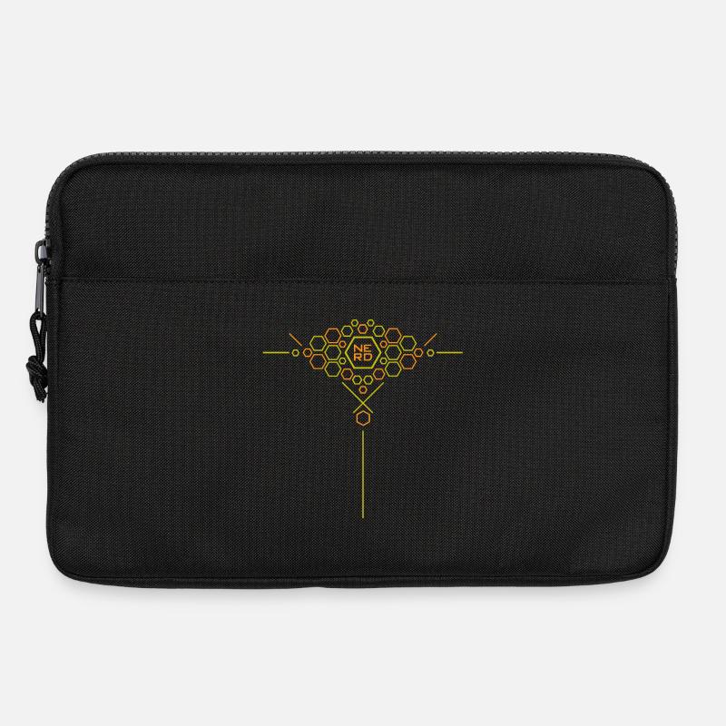 Nerd Hex Muster Gradient - Laptoptasche 13" - Schwarz