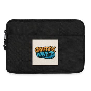 Graffitix Wave Graffiti Logo - Sacoche pour ordinateur portable 13 pouces - noir - Devant