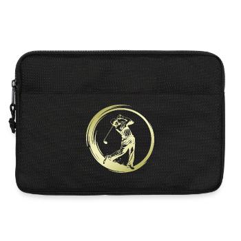 Golfer Silhouette - Laptop bag 13" - black - Front