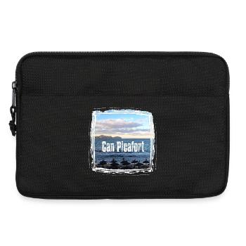 Can Picafort Strandprint - Laptoptasche 13" - Schwarz - Vorne