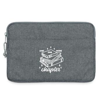 just one more chapter Book Reading Books Bookworm - Laptop bag 13" - heather grey - Front