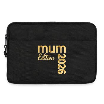 Annonce bébé 2026 Maman britannique - Sacoche pour ordinateur portable 13 pouces - noir - Devant