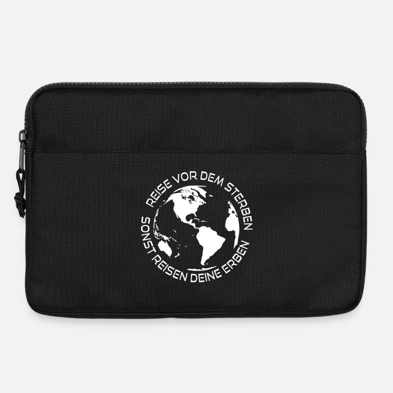 Reise vor dem Sterben sonst reisen deine Erben - Laptoptasche 13" - Schwarz