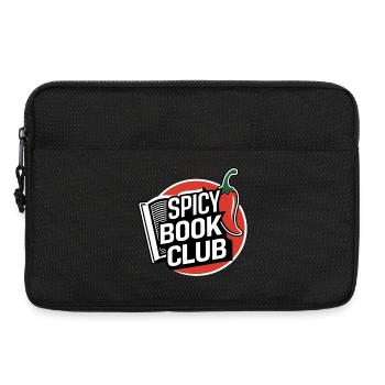 Autocollant Emblème Buch & Chili – Spicy Book Club - Sacoche pour ordinateur portable 13 pouces - noir - Devant