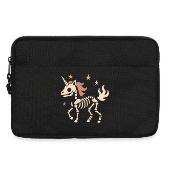 Skeleton Unicorn Stars - Laptop bag 13" - black - Front