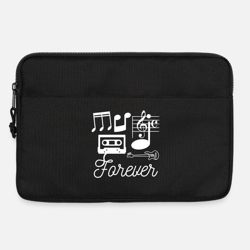 music_forever - Laptoptasche 13" - Schwarz