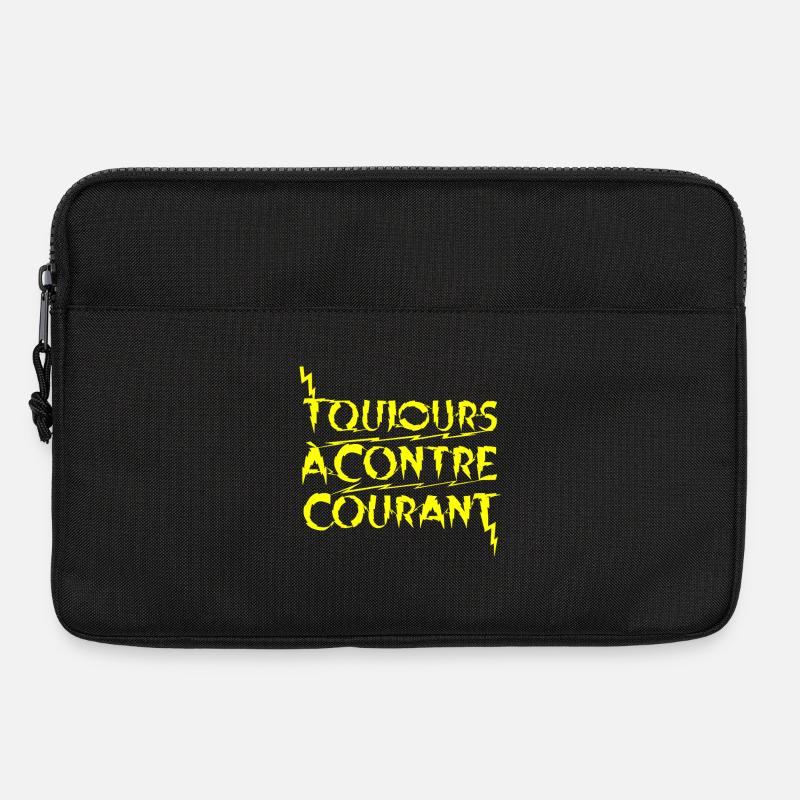 IMMER GEGEN DEN STROM! - Laptoptasche 13" - Schwarz
