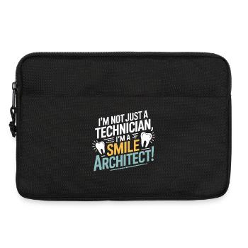 Zahntechniker Einzelkrone - Laptoptasche 13" - Schwarz - Vorne