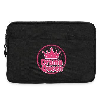 Drama Queen Fun Shirt Hoodie - Laptop bag 13" - black - Front