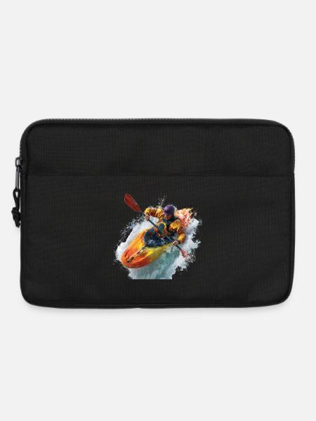 Wildwasser Kajak Abenteuer - Laptoptasche 13" - Schwarz