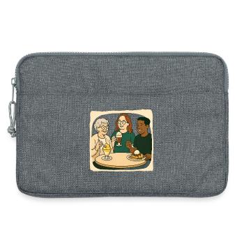 Oma Karin  - Laptoptasche 13" - Grau meliert - Vorne