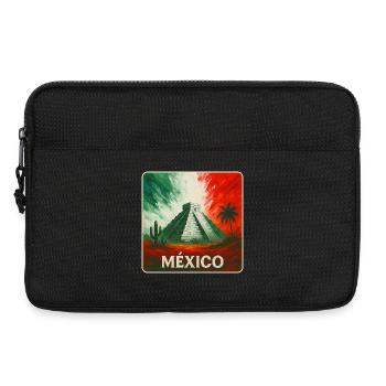 Mexiko Pyramiden Design - Laptoptasche 13" - Schwarz - Vorne