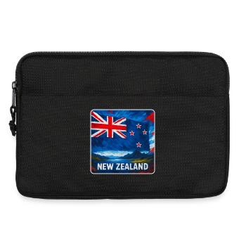 Conception du drapeau de la Nouvelle-Zélande - Sacoche pour ordinateur portable 13 pouces - noir - Devant