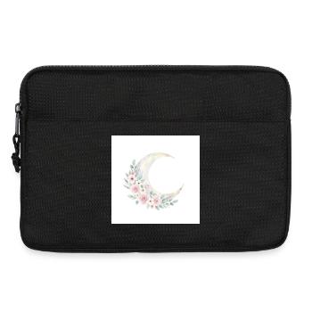 Moon Blossom Wreath - Laptop bag 13" - black - Front