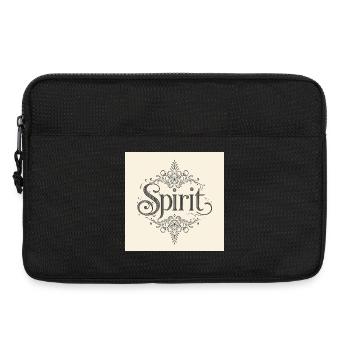 Spirit Ornament Police Florale - Sacoche pour ordinateur portable 13 pouces - noir - Devant