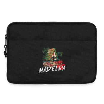 Traditionelles Haus der Insel Madeira - Laptoptasche 13" - Schwarz - Vorne