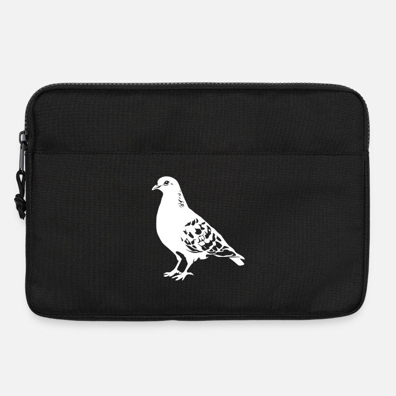 Taube Zeichnung - Laptoptasche 13" - Schwarz