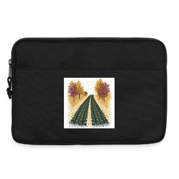 Polka Dot Tire Tracks - Laptoptasche 13" - Schwarz - Vorne