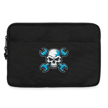 Crâne de mécanicien - Sacoche pour ordinateur portable 13 pouces - noir - Devant
