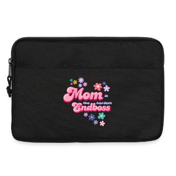 Mom is der Endboss Blumenstil - Laptop bag 13" - black - Front