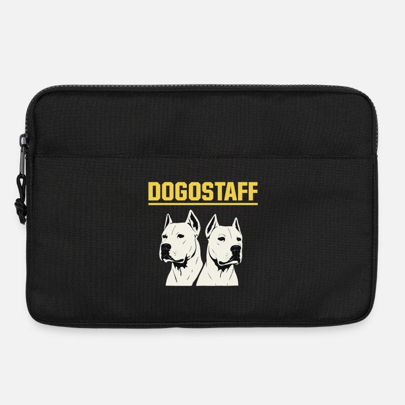 DOGOSTAFF Doppelhunde Grafik - Laptoptasche 13" - Schwarz