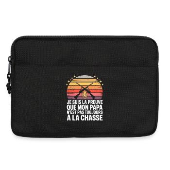 Dad proof: not always on the hunt - Laptop bag 13" - black - Front