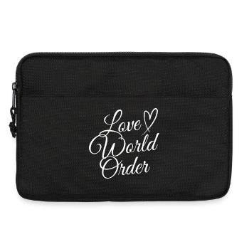Ordre mondial de l’amour - Sacoche pour ordinateur portable 13 pouces - noir - Devant