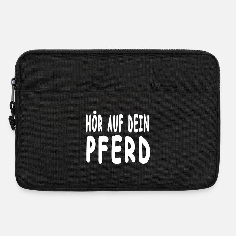 Pferde - Laptoptasche 13" - Schwarz