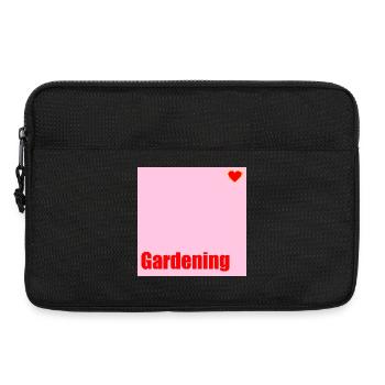 Gartenarbeit Liebe Garten - Laptoptasche 13" - Schwarz - Vorne