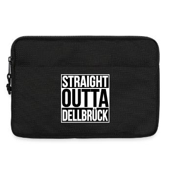 Straight Outta Dellbrück - Laptoptasche 13" - Schwarz - Vorne