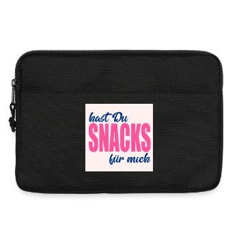 LOVE FOOD SNACKS - Laptop bag 13" - black - Front