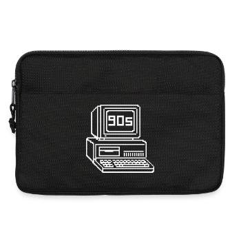 Retro 90er Jahre Konsole Pixel Art - Laptoptasche 13" - Schwarz - Vorne