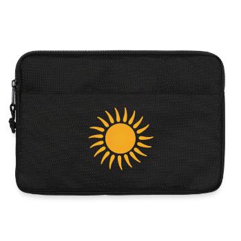 Sunburst Orange Sun Graphic - Laptop bag 13" - black - Front