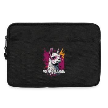 Cooles Lama Alpaka - Laptoptasche 13" - Schwarz - Vorne