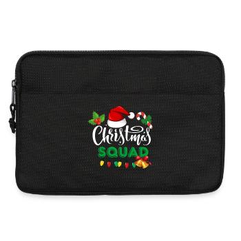christmas squad, marry christmas - Laptop bag 13" - black - Front