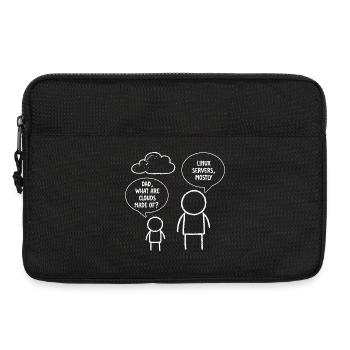 Dad What Are Clouds Made Of Linux Servers - Laptop bag 13" - black - Front