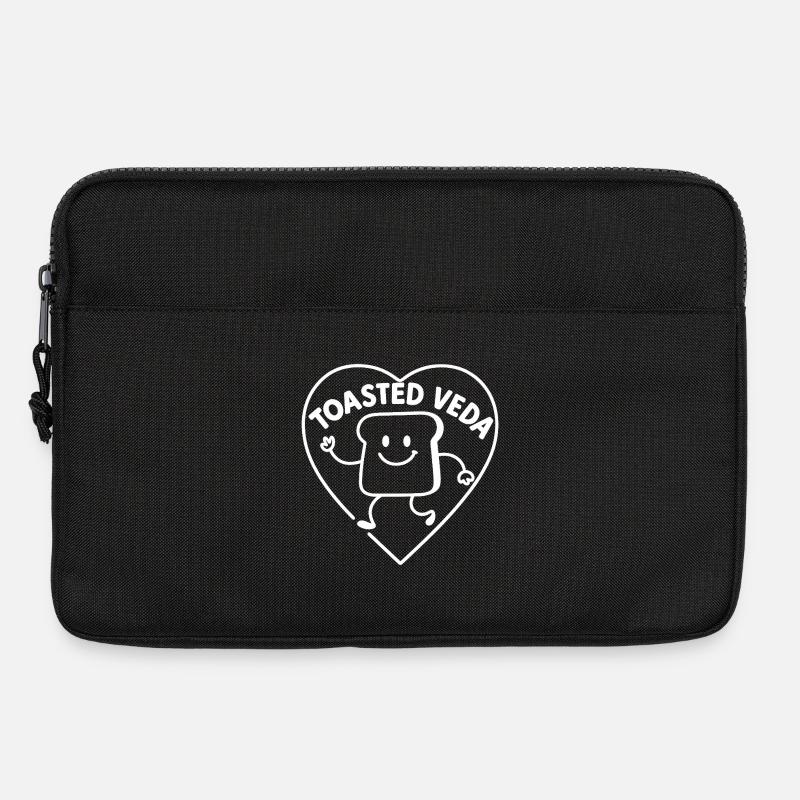 Geröstetes Veda-Herzlächeln - Laptoptasche 13" - Schwarz