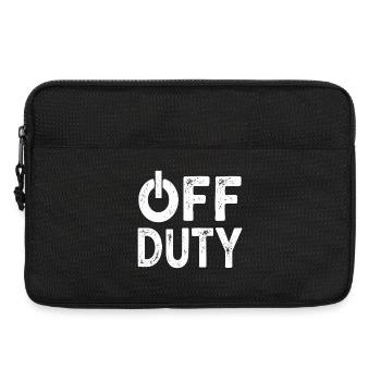 OFF DUTY Closing time I'm off duty - Laptop bag 13" - black - Front