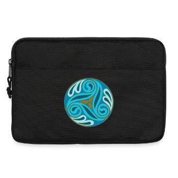 Sphère celte Bleue - Sacoche pour ordinateur portable 13 pouces - noir - Devant