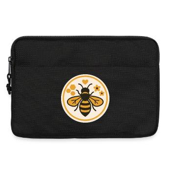 Sauvez les abeilles - Motif d’abeille de la nature - Sacoche pour ordinateur portable 13 pouces - noir - Devant