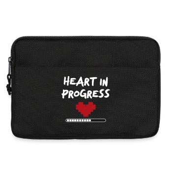 HEART IN PROGRESS Statement - Laptop bag 13" - black - Front