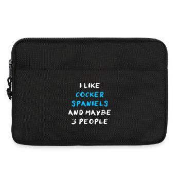 Cocker Spaniel - Sacoche pour ordinateur portable 13 pouces - noir - Devant