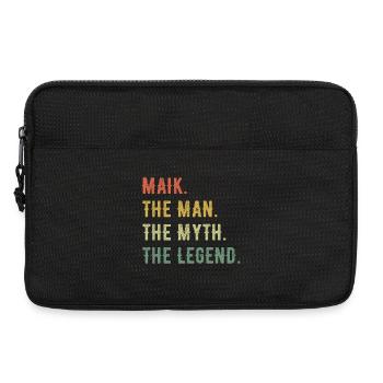 Michael Maik Vorname Kurzform Man Myth Legend - Laptoptasche 13" - Schwarz - Vorne