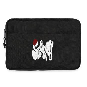 Savage "SEBRAH" Graffiti Font Marble - Laptop bag 13" - black - Front
