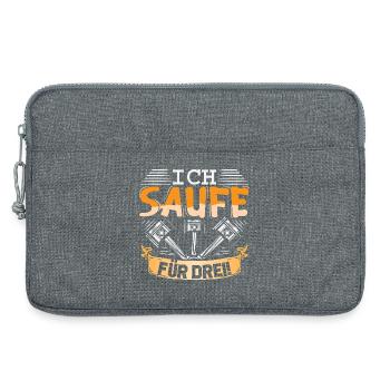 Auto Tuner Tuning Kfz Werkstatt Mechaniker Spruch - Laptop bag 13" - heather grey - Front