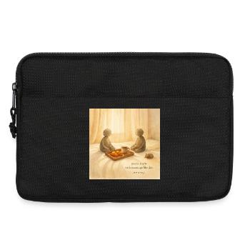Morning Peace Frühstückstablett - Laptoptasche 13" - Schwarz - Vorne